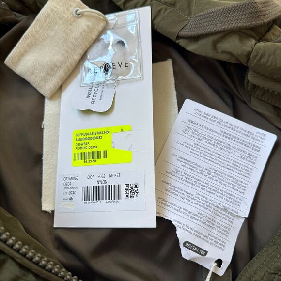 NEW Oof Wear Oversize Hooded Jacket 9063 Verde Oliva Olive Green - Picture 7 of 14